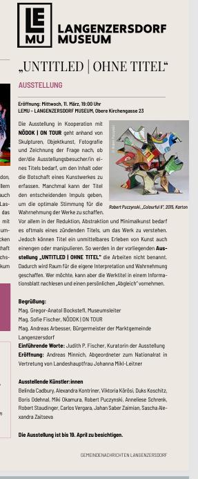 GEMEINDENACHRICHTEN LANGENZERSDORF 2026